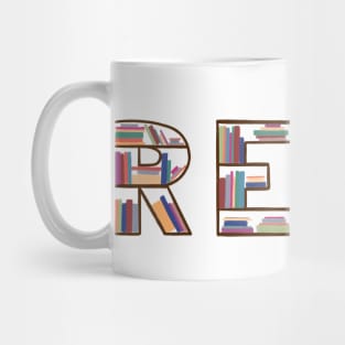 Read bookcase Mug